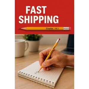 2 Packs Staples HB Wood Pencils‎ #2 Lead – 16 Count #39615 | New